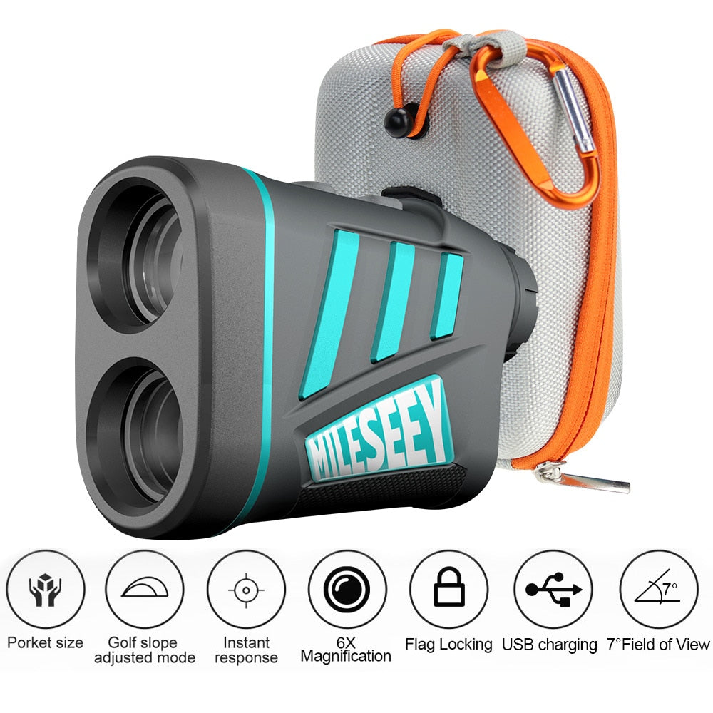 Mileseey PF210 600M Yd Golf Laser Rangefinder Mini Golf Rangefinder Sport Laser Measure Distance Meter Golf Rangefinder for Hunt