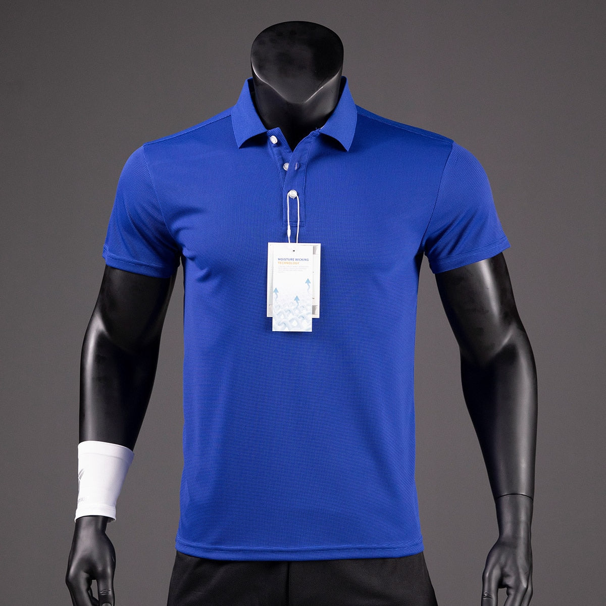 Men's Golf Shirt Luxury Functional Polo Shirt Quick-drying Perspiration Breathable Lapel Short-sleeved T-shirt for Man Summer