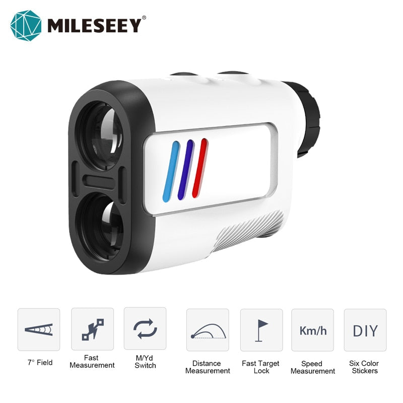 Mileseey PF210 600M Yd Golf Laser Rangefinder Mini Golf Rangefinder Sport Laser Measure Distance Meter Golf Rangefinder for Hunt