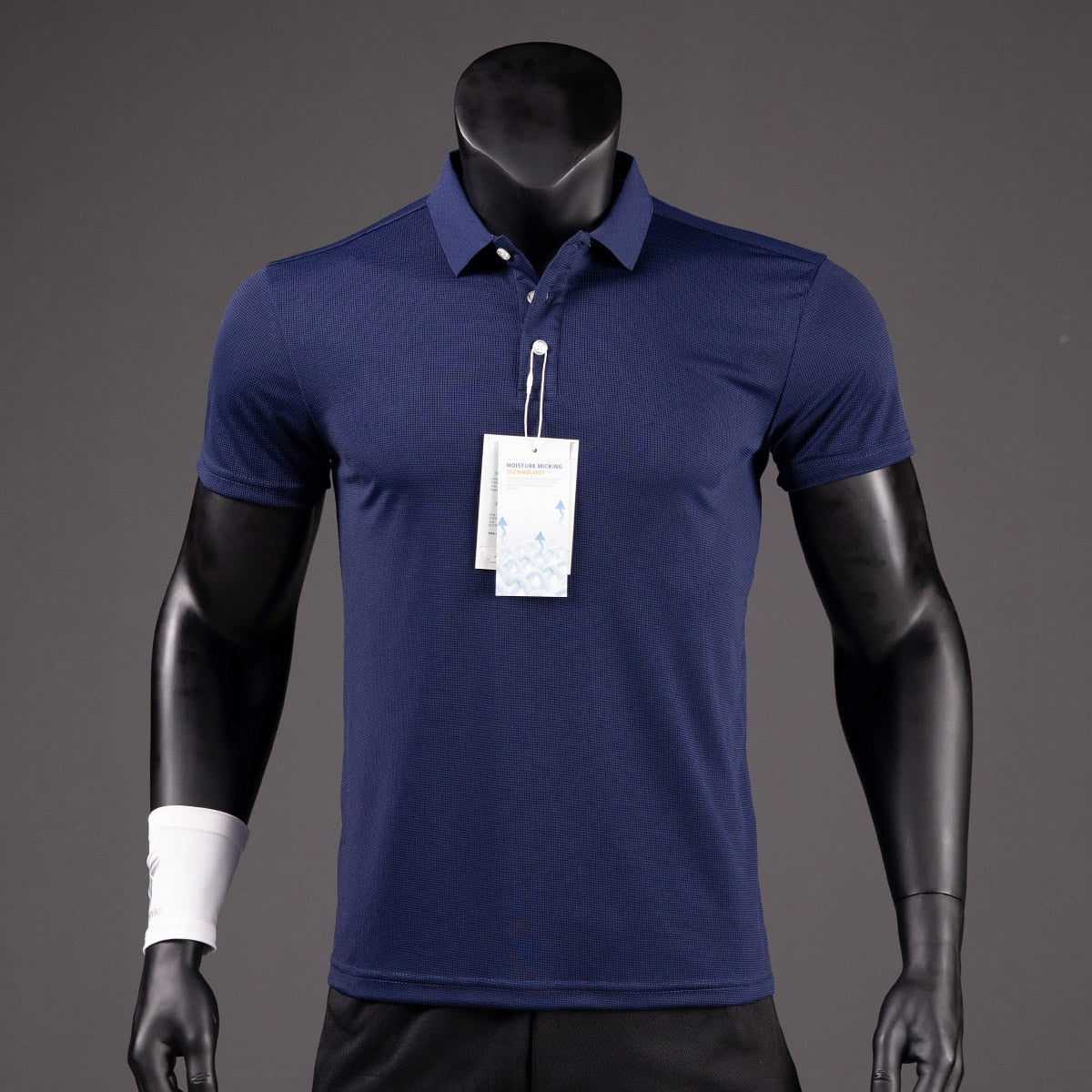Men's Golf Shirt Luxury Functional Polo Shirt Quick-drying Perspiration Breathable Lapel Short-sleeved T-shirt for Man Summer