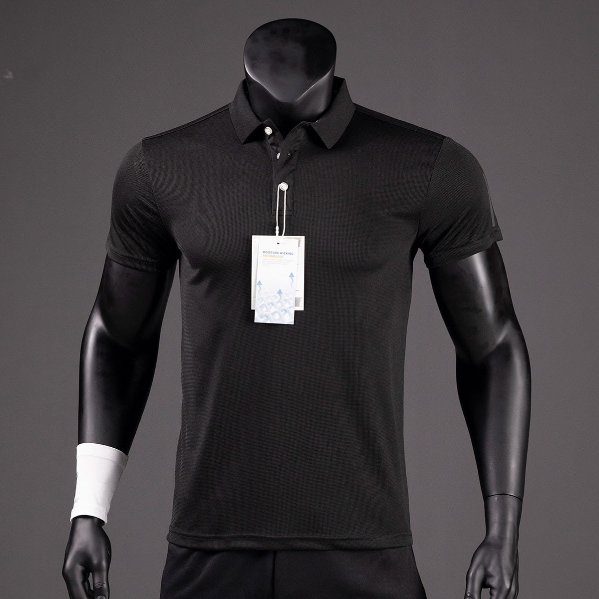 Men's Golf Shirt Luxury Functional Polo Shirt Quick-drying Perspiration Breathable Lapel Short-sleeved T-shirt for Man Summer