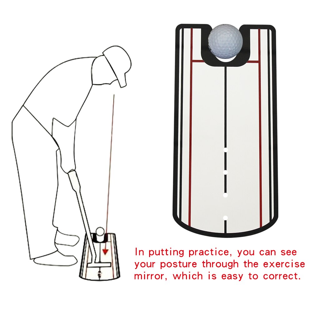 Golf Putting Mirror Alignment Training Aid