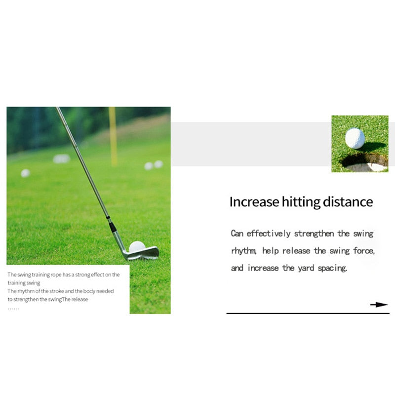 Golf Swing Fitness Rope Flight Distance Training PLUS Swing Exerciser Golf Trainer