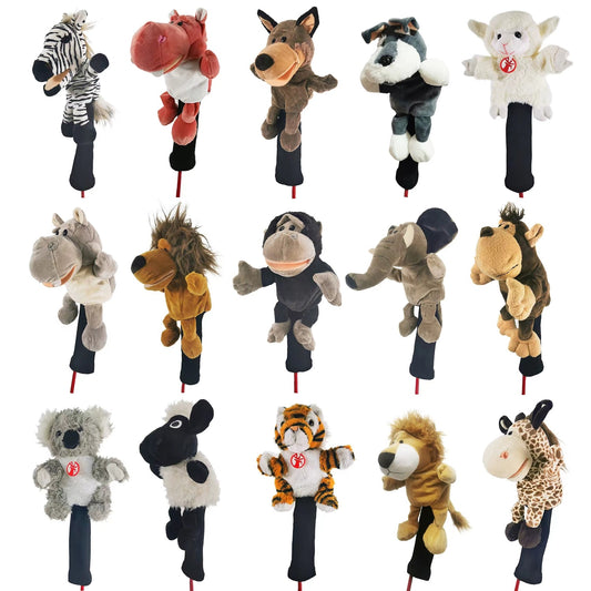 All kinds of animal golf club head covers suitable for fairway woods men&#39;s and women&#39;s golf club covers mascot novelty cute gift